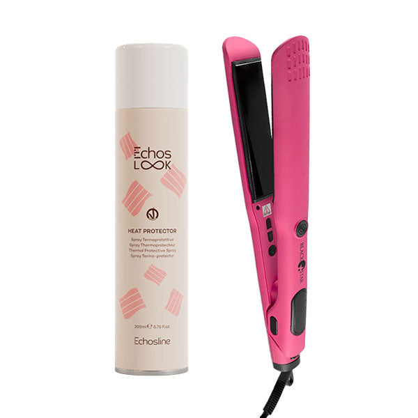 Kit piastra Rosa Rainbow M + Termoprotettivo Echosline