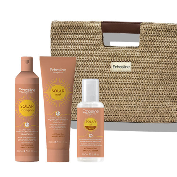 G.ECHOSLINE HOLIDAYS SOLAR KIT SHAMP+MASK+OLIO+BORSA
