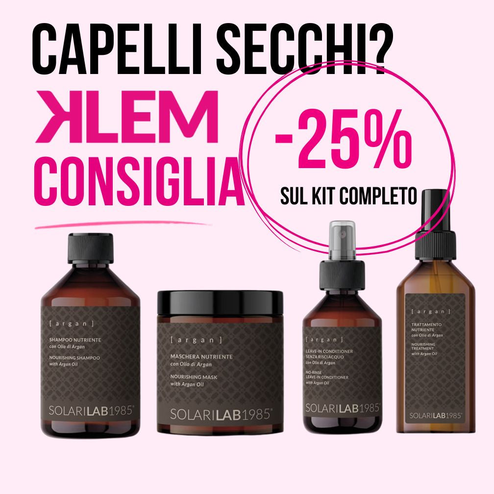 Kit SolariLab Argan sh 250ml +msk 250ml +leave-in 150ml+trattamento 100ml