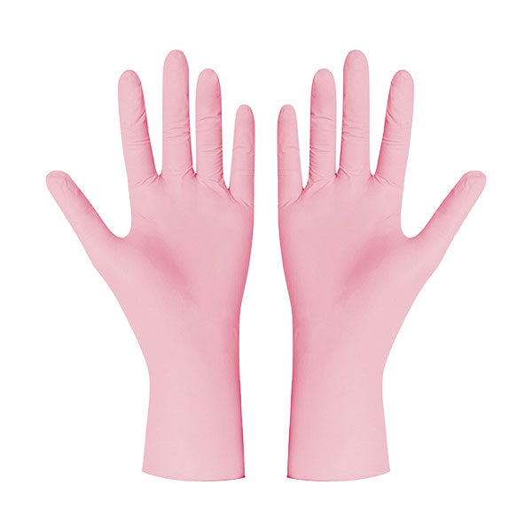 GUANTI NITRILE ROSA M
